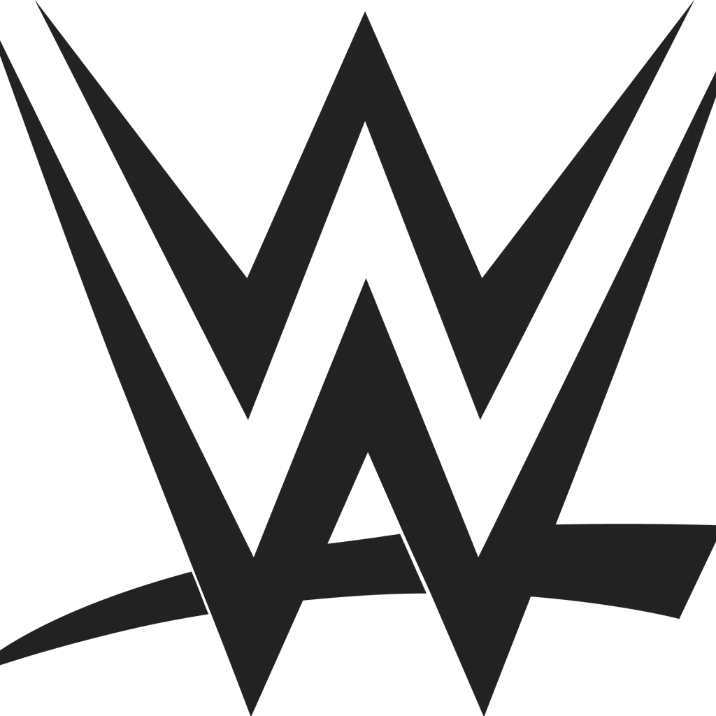 Premium Corporate DJ & Emcee 2 Black WWE logo with stylized letters
