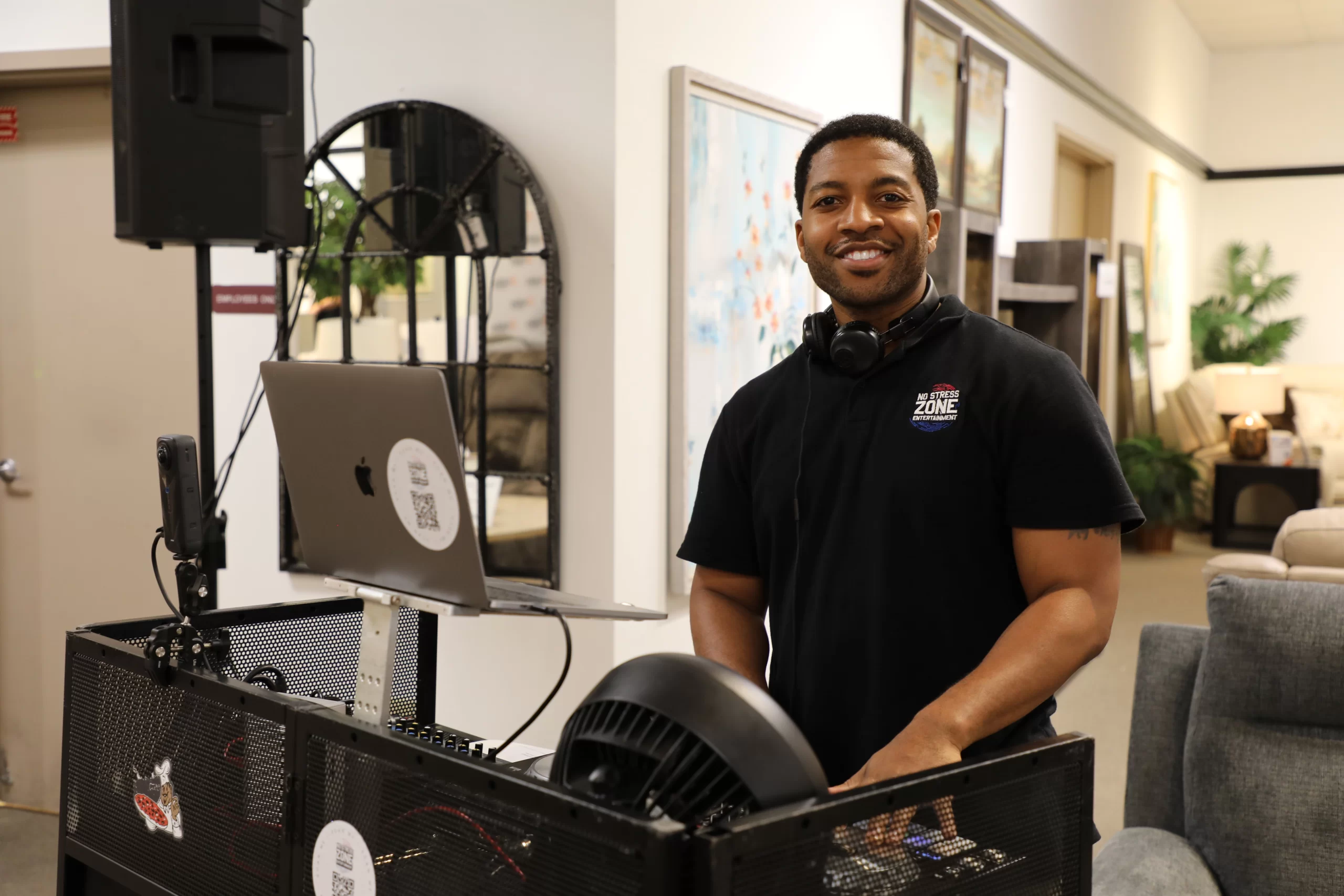 DJ Reese at Ashley Furniture Brand Activation