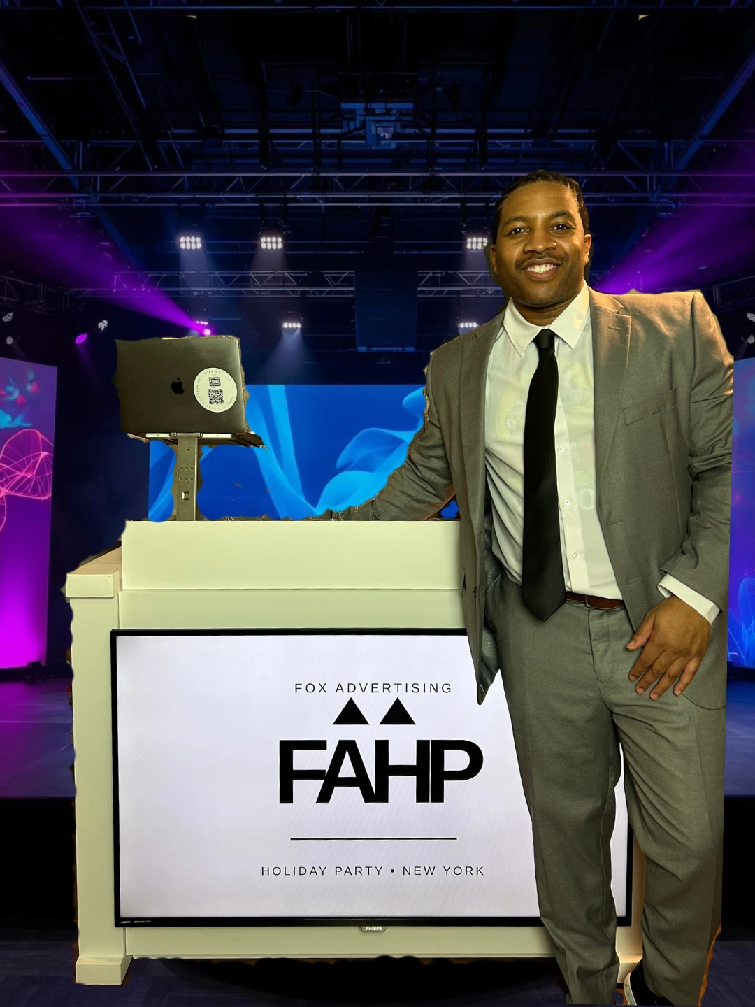 Corporate event DJ DJ Reese behind the booth at brand activation